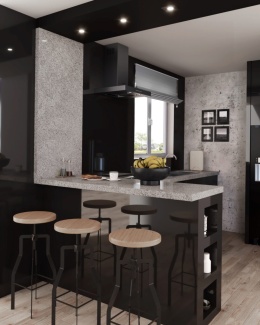 Blat granitowy Bianco Crystal jasny szary drobnoziarnisty do kuchni