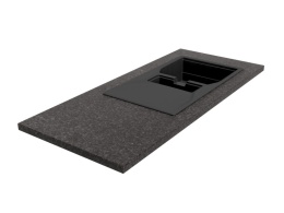 Granit black antracite satyna blat kuchenny ciemny kamienny blat z naturalnego granitu