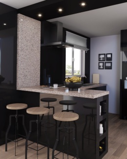 Blat z granitu Crema w ciepłej kolorystyce idealny do nowoczesnych kuchni