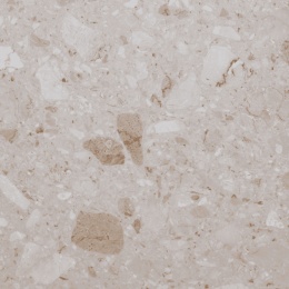 Aglomarmur Botticino w beżowym odcieniu, struktura z naturalnymi fragmentami marmuru