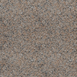 Zbliżenie granitu Rosa Porriño o różowo-szarej, drobnoziarnistej strukturze z ciemniejszymi akcentami