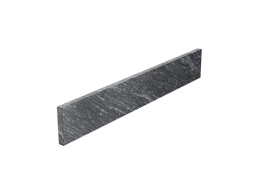 Cokół granit Silver Antracite Antyk 10 cm na białym tle – eleganckie wykończenie schodów i podłóg