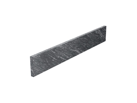 Cokół granit Silver Antracite Antyk 10 cm na białym tle – eleganckie wykończenie schodów i podłóg