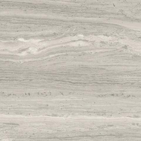 Coverlam Silk Gris 5.6 mm – jasnoszary spiek kwarcowy o strukturze trawertynu, matowy lub polerowany.