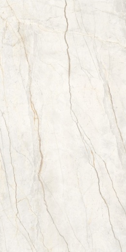 Płyta spieku Marazzi Grande Stone Look Silver Root White o realistycznym marmurowym użyleniu.