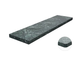 Parapet z marmuru Green Night – głęboka zieleń i naturalne wzory w eleganckim, polerowanym wykończeniu