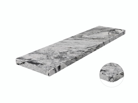 Parapet granitowy Viscont White FALCO – nowoczesny biało-szary granit o wyjątkowej strukturze i trwałości