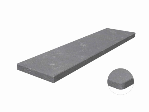 Parapet z aglomarmuru Baltic Grey – nowoczesny szary odcień z subtelnym połyskiem i naturalnym wzorem