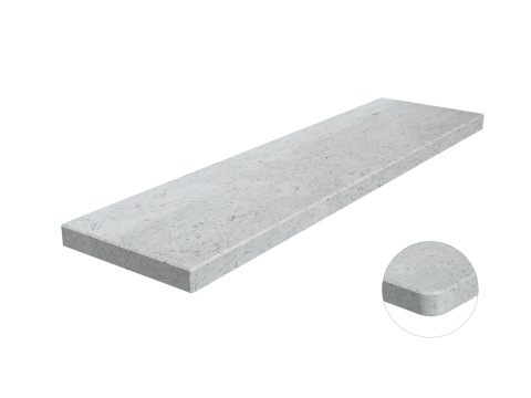 Parapet z aglomarmuru Grigio Londra – jasnoszary odcień, nowoczesny wygląd i wysoka odporność na użytkowanie