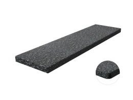 Parapet z aglomarmuru Nordic Black – głęboka czerń z drobnym wzorem, idealny do eleganckich i loftowych aranżacji