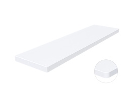 Parapet z aglomarmuru Polare – gładki, biały kamień o subtelnym wzorze, idealny do wnętrz w stylu minimalistycznym