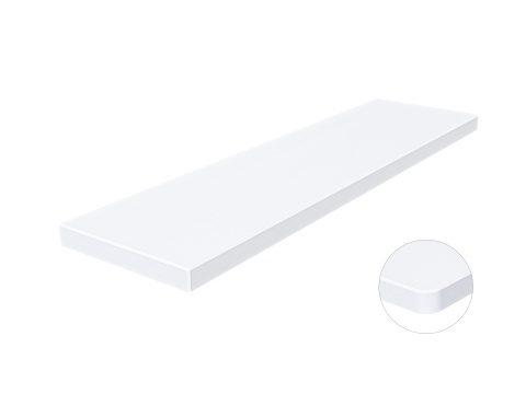 Parapet z aglomarmuru Polare – gładki, biały kamień o subtelnym wzorze, idealny do wnętrz w stylu minimalistycznym