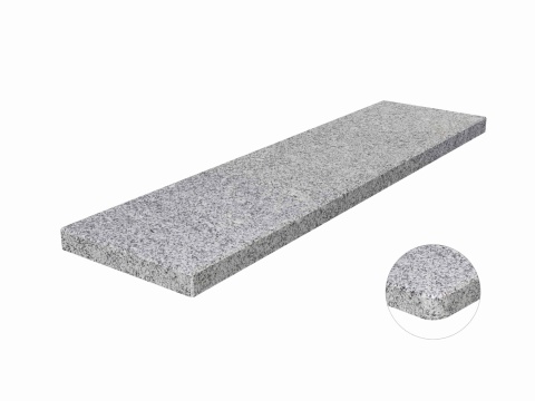 Parapety granitowe Bianco Crystal – trwały kamień naturalny o jasnej barwie i subtelnym wzorze kryształów