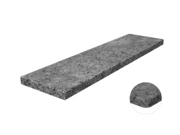 Parapet granitowy Black Sky Lappato FALCO – eleganckie wykończenie okna, szaro-czarny kamień o satynowym połysku