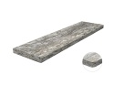 Parapet FALCO z granitu Blue Dunes – elegancki kamień o piaskowo-szarej barwie i subtelnym połysk