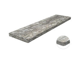 Parapet FALCO z granitu Blue Dunes – elegancki kamień o piaskowo-szarej barwie i subtelnym połysk