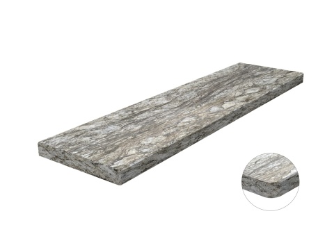 Parapet FALCO z granitu Blue Dunes – elegancki kamień o piaskowo-szarej barwie i subtelnym połysk