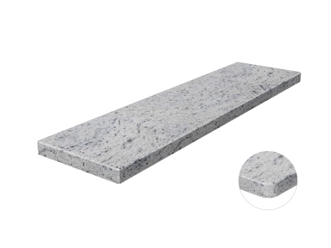 Parapet granitowy Kashmir White FALCO – jasny kamień o subtelnym wzorze, trwały i odporny na uszkodzenia