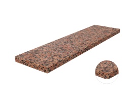 Parapet granitowy New Balmoral Red FALCO – trwały, polerowany kamień w intensywnym czerwonym odcieniu