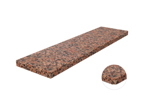 Parapet granitowy New Balmoral Red FALCO – trwały, polerowany kamień w intensywnym czerwonym odcieniu