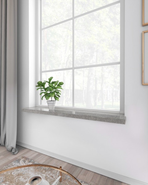 Parapet z granitu Nordic Grey FALCO – szary, elegancki kamień idealny do nowoczesnych wnętrzu