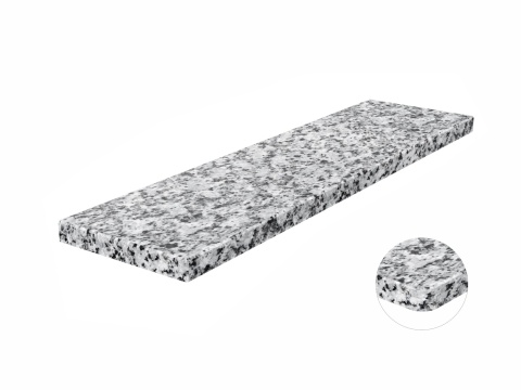 Parapet granitowy Polski Strzegom FALCO – jasnoszary granit o eleganckim wykończeniu, odporny na uszkodzenia