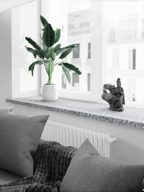 Parapet z granitu Polski Strzegom FALCO – klasyczny szary kamień, idealny do wnętrz nowoczesnych i tradycyjnych