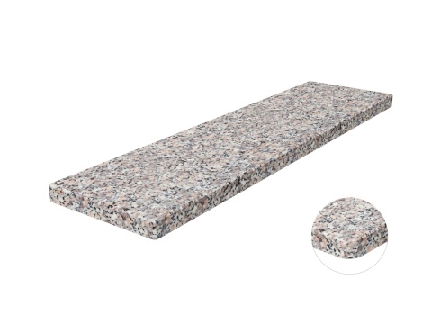 Parapet granitowy Rosa Beta FALCO – trwały, szaro-różowy granit o klasycznym wyglądzie i polerowanym wykończeniu