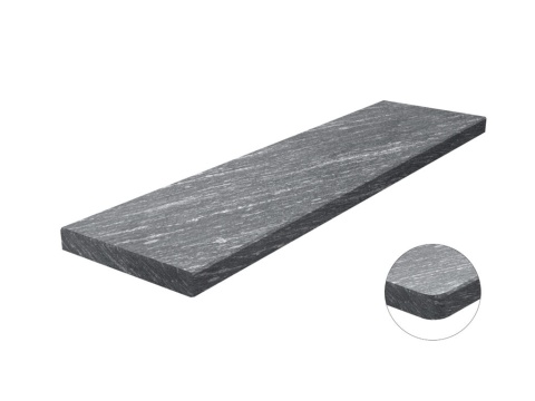Parapet granitowy Silver Antracite Antyk FALCO – szlachetny grafitowy kamień o matowej, antykowanej powierzchni