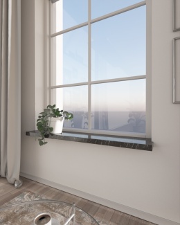 Parapet z granitu Silver Antracite FALCO – nowoczesny, elegancki akcent w odcieniach grafitu i srebra