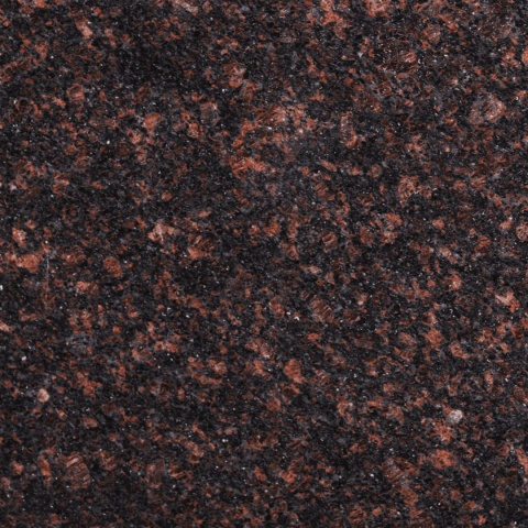 Granit Tan Brown FALCO – ciemny kamień z brązowo-miedzianymi kryształami, elegancki wybór na parapety