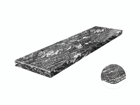 Parapet granitowy Titanium Silver FALCO – trwały granit w odcieniach czerni i srebra, stylowe wykończenie wnętrz