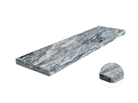 Parapet granitowy Viscont Green FALCO – naturalny wzór w odcieniach szarości i zieleni, eleganckie wykończenie