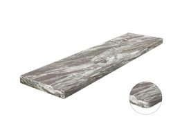 Parapet z marmuru Fantasy Brown poler – elegancki, błyszczący kamień o ciepłych odcieniach beżu i brązu