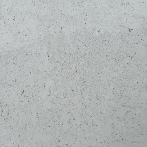 Zbliżenie na strukturę aglomarmuru Londra w jasnoszarym odcieniu z delikatnym, naturalnym wzorem kamienia