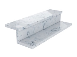 Aglomarmur Storm – elegancka biała powierzchnia z ciemnymi żyłkami o marmurowym charakterze