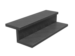 Schodek z granitu Absolute Black Antyk – elegancka czarna powierzchnia o matowym, strukturalnym wykończeniu