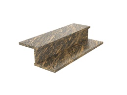 Stopień z granitu Gold Antracite Antyk – luksusowy kamień o szlachetnym złoto-grafitowym wybarwieniu i satynowej fakturze