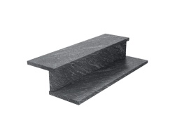 Schodek z granitu Silver Antracite antyk – elegancki, ciemnoszary kamień o naturalnej strukturze i satynowym połysku