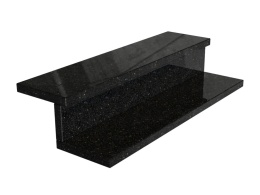 Schody z granitu Star Galaxy – elegancki czarny kamień z delikatnymi złotymi drobinkami