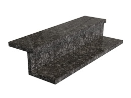 Schody z granitu Steel Grey – elegancki ciemnoszary kamień o subtelnym, stalowym połysku