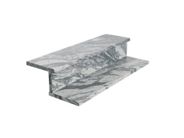 Schody z granitu Viscont White – elegancki biało-szary kamień o nowoczesnym, naturalnym wzorze