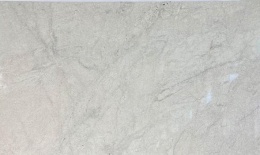 Płyta granitu Rio Branco, jasnoszara powierzchnia z delikatnym, subtelnym użyleniem, widok z przodu