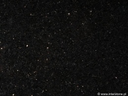 Detal powierzchni granitu Star Galaxy – głęboka czerń z migoczącymi kryształkami.