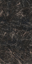 Spiek kwarcowy Marazzi Marble Look Saint Laurent w czerni z delikatnym złoto-białym użyleniem