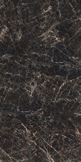 Marazzi Marble Look Saint Laurent – ciemny spiek marmurowy z eleganckimi złotymi żyłami.