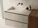 Umywalka z Marazzi Marble Look Taj Mahal – kremowy marmur z subtelnym rysunkiem i ciepłym wykończeniem