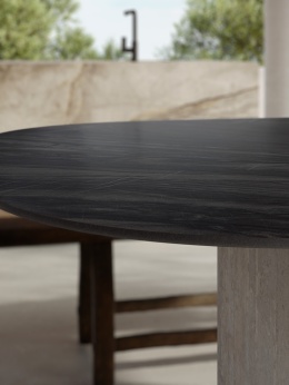 Zbliżenie blatu Marazzi Stone Look Bahia Black – matowa czerń z delikatnymi smugami kamienia