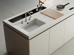 Blat i zabudowa z Marazzi Berici Grigio – elegancki szary spiek o kamiennym wykończeniu