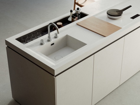 Blat i zabudowa z Marazzi Berici Grigio – elegancki szary spiek o kamiennym wykończeniu